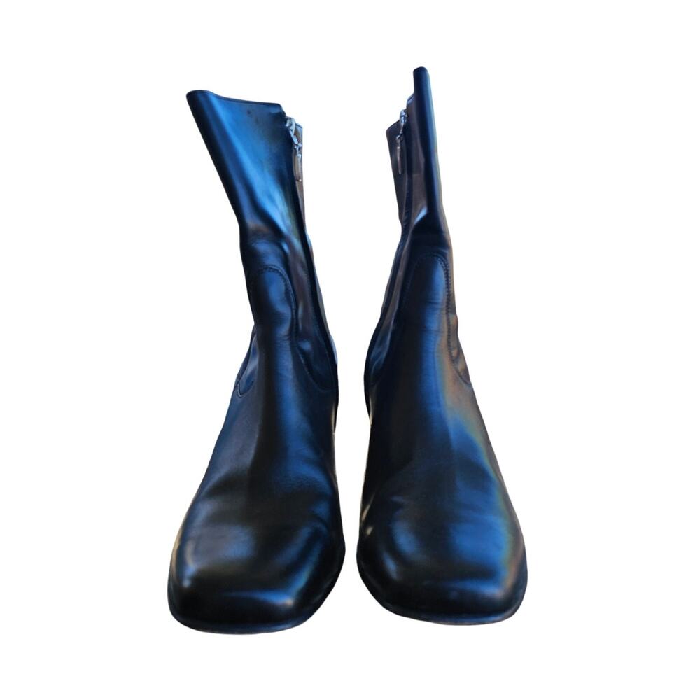Cole Haan Leather Heeled Ankle Boots Black Size 9 - Picture 5 of 8